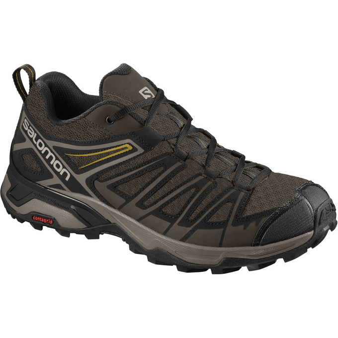 Salomon Israel X ULTRA 3 PRIME - Mens Hiking Shoes - Chocolate/Black (MTDL-38294)